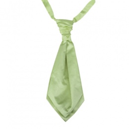 Boys Mustard Green Adjustable Scrunchie Wedding Cravat